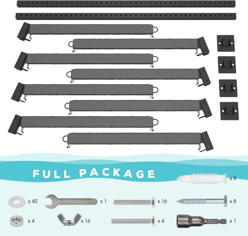 BTRAM Kayak Storage Rack, Heavy Duty Freestanding Sup Storage Stand for Outdoor Use, Storage Rack for Kayaks, SUPs, Canoe and Paddleboard,… - Image 4